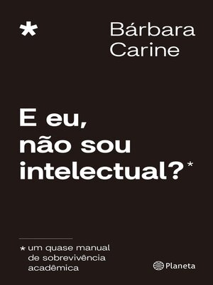 cover image of E eu, não sou intelectual?